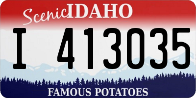 ID license plate I413035