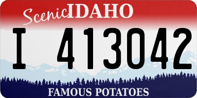 ID license plate I413042