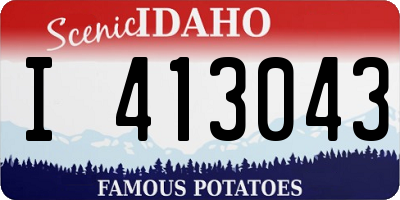 ID license plate I413043