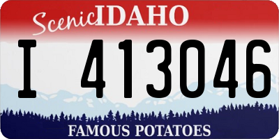 ID license plate I413046