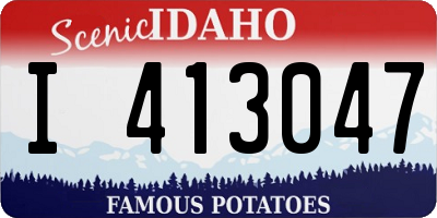 ID license plate I413047