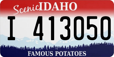 ID license plate I413050