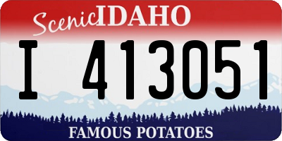 ID license plate I413051