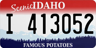 ID license plate I413052