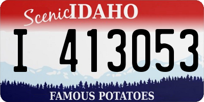 ID license plate I413053