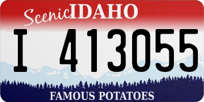 ID license plate I413055