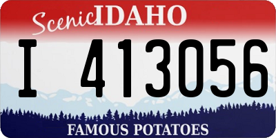 ID license plate I413056