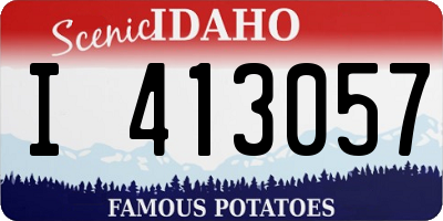 ID license plate I413057