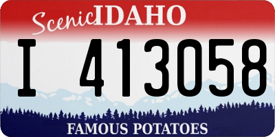 ID license plate I413058