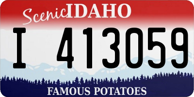 ID license plate I413059