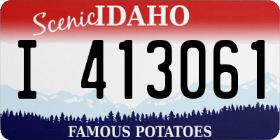 ID license plate I413061