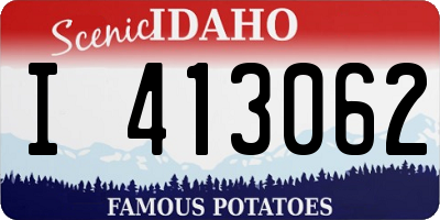 ID license plate I413062