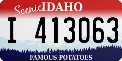 ID license plate I413063