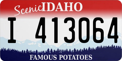 ID license plate I413064