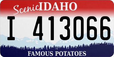 ID license plate I413066