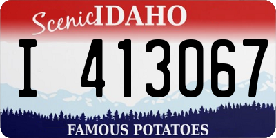 ID license plate I413067