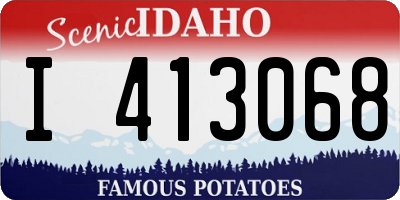 ID license plate I413068