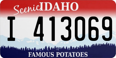 ID license plate I413069