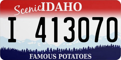 ID license plate I413070