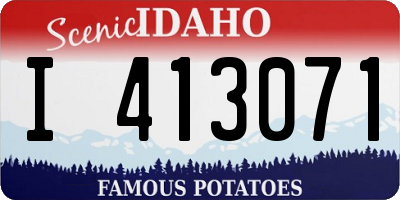 ID license plate I413071