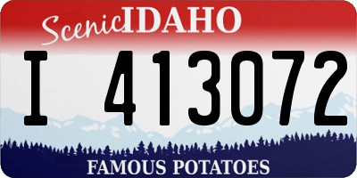 ID license plate I413072