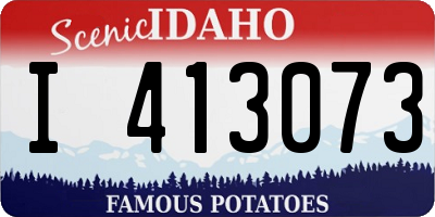 ID license plate I413073