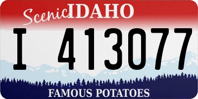 ID license plate I413077