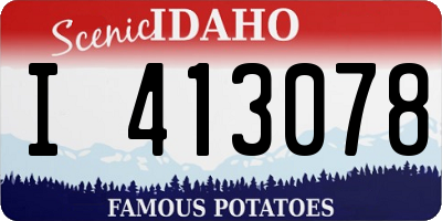 ID license plate I413078