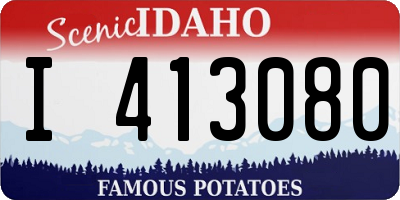 ID license plate I413080
