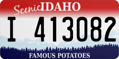 ID license plate I413082