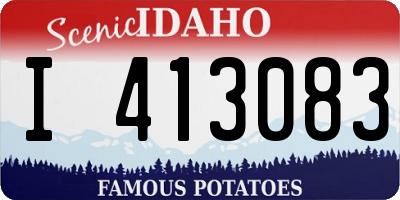 ID license plate I413083