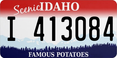 ID license plate I413084