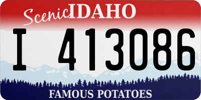 ID license plate I413086