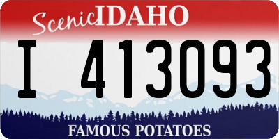 ID license plate I413093
