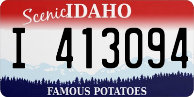 ID license plate I413094