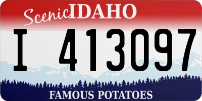 ID license plate I413097