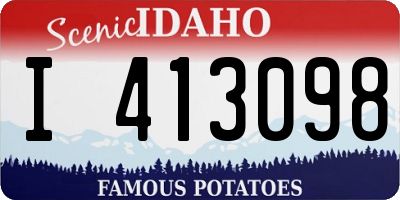 ID license plate I413098