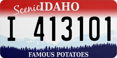 ID license plate I413101