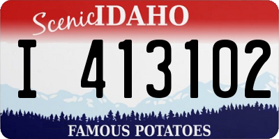 ID license plate I413102
