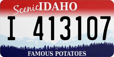 ID license plate I413107