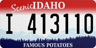 ID license plate I413110