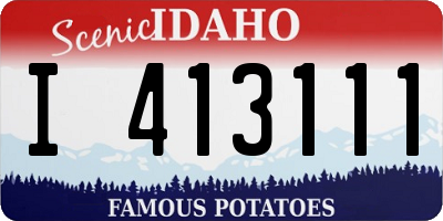 ID license plate I413111