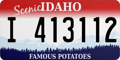 ID license plate I413112