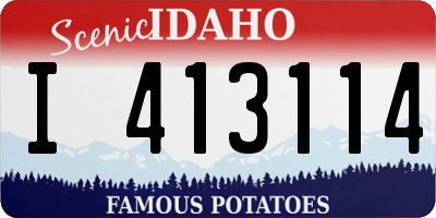 ID license plate I413114