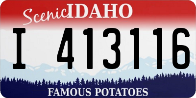 ID license plate I413116