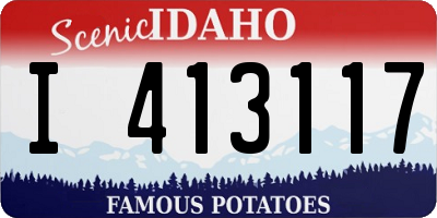 ID license plate I413117