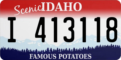 ID license plate I413118