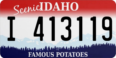 ID license plate I413119