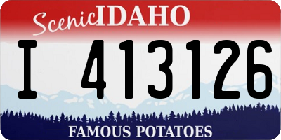 ID license plate I413126