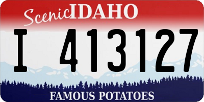 ID license plate I413127